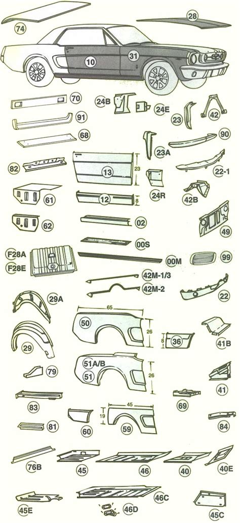 1966 mustang sheet metal body|1966 mustang body parts diagram.